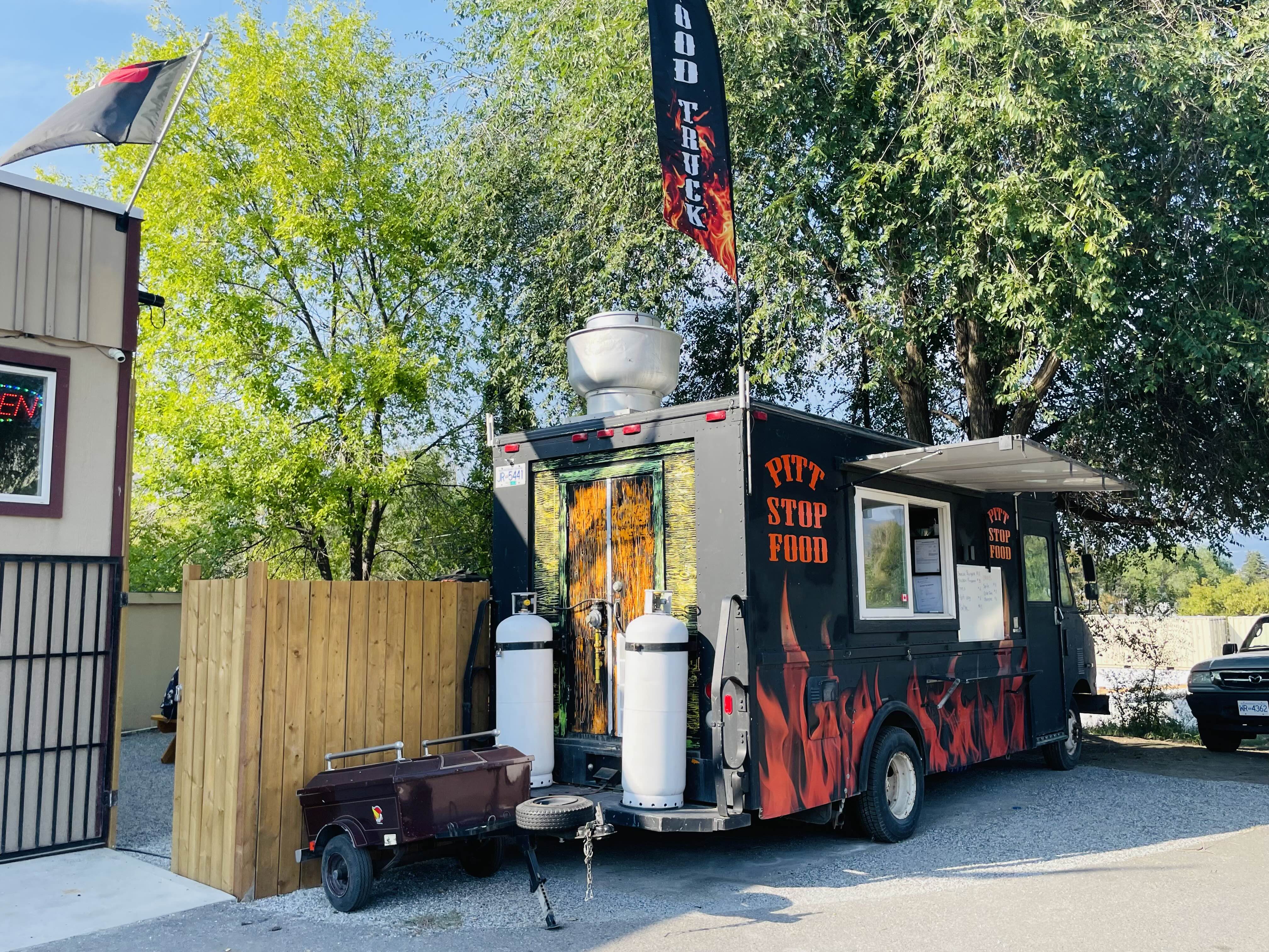 Pitt Stop Food truck on site for customers